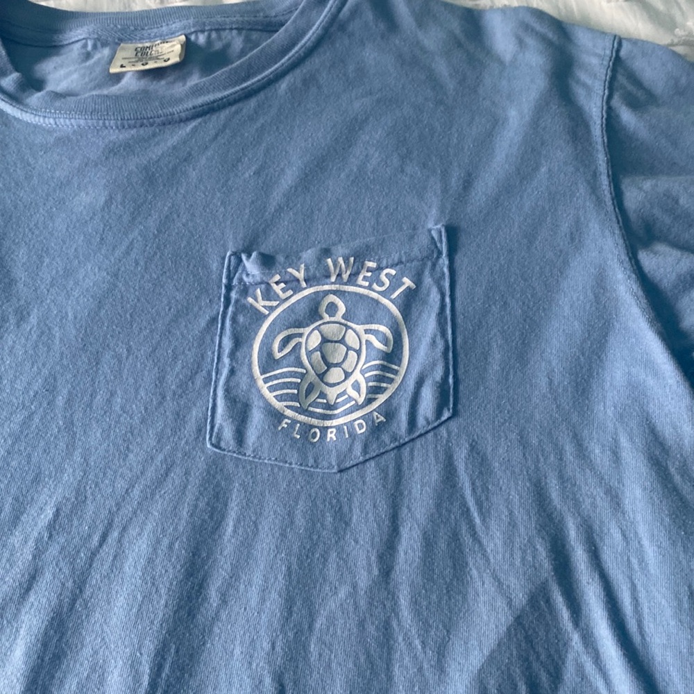 key west florida tee with pocket
